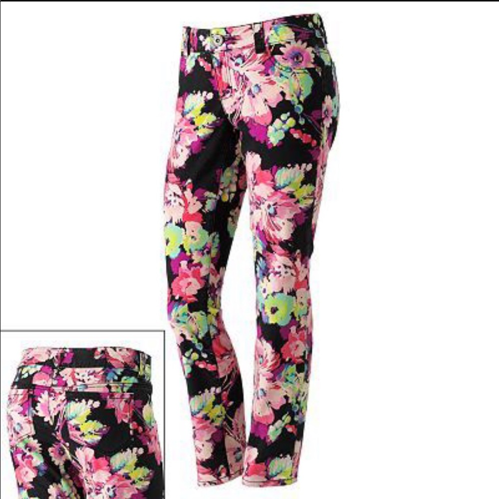 💕 Candies Floral skinny jeans